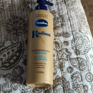 Vaseline Radiant Nourishing Body Lotion.